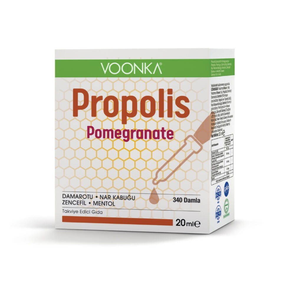 Voonka Propolis Pomegranate Takviye Edici Gıda Sprey 20 ml