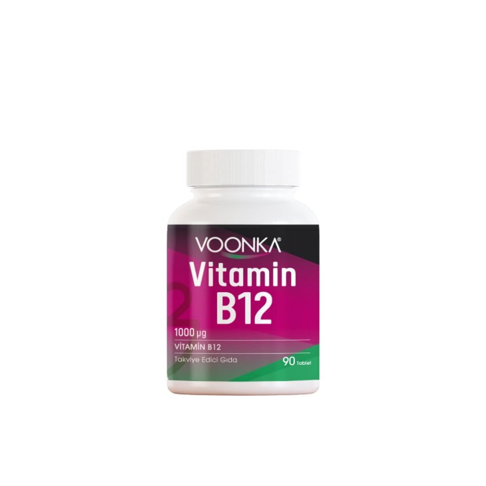 Voonka Vitamin B12 İçerikli Takviye Edici Gıda 90 Tablet