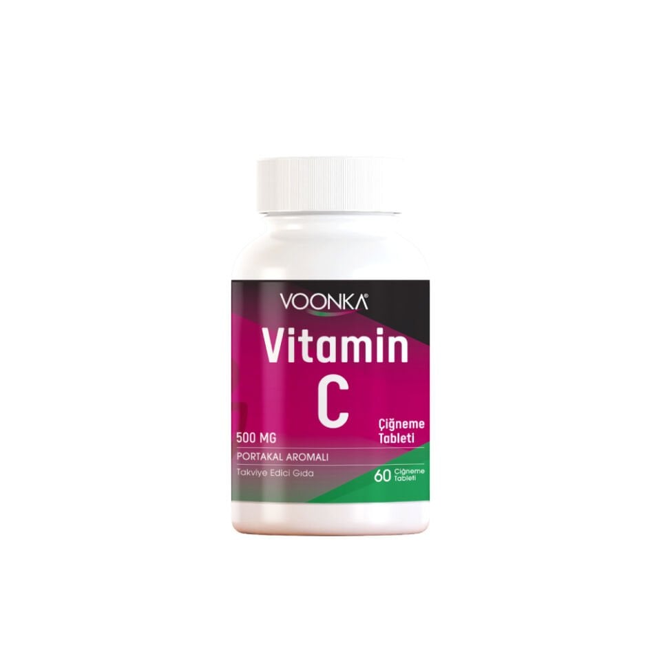 Voonka Vitamin C Portakal Aromalı 60 Çiğneme Tableti Chewable