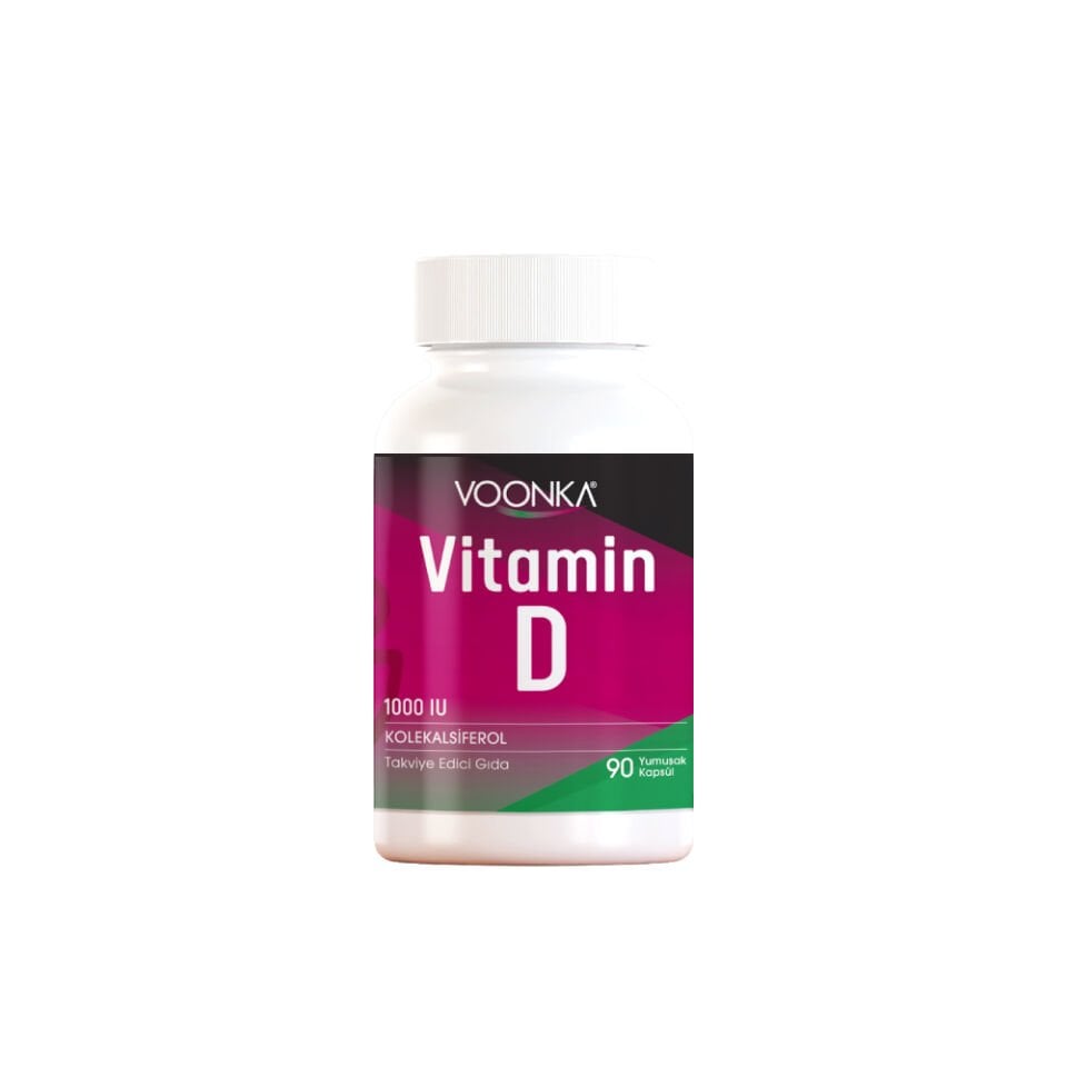 Voonka Vitamin D İçeren Takviye Edici Gıda 90 Kapsül