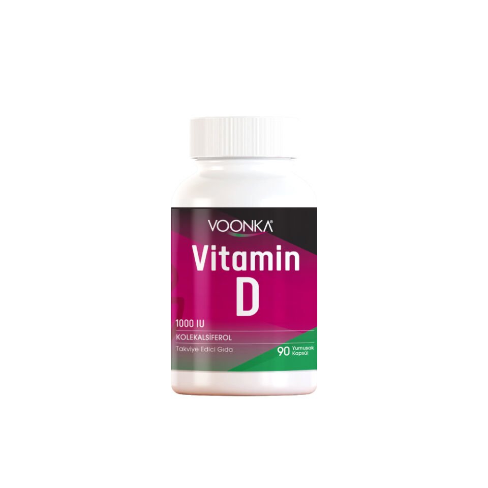 Voonka Vitamin D İçeren Takviye Edici Gıda 90 Kapsül