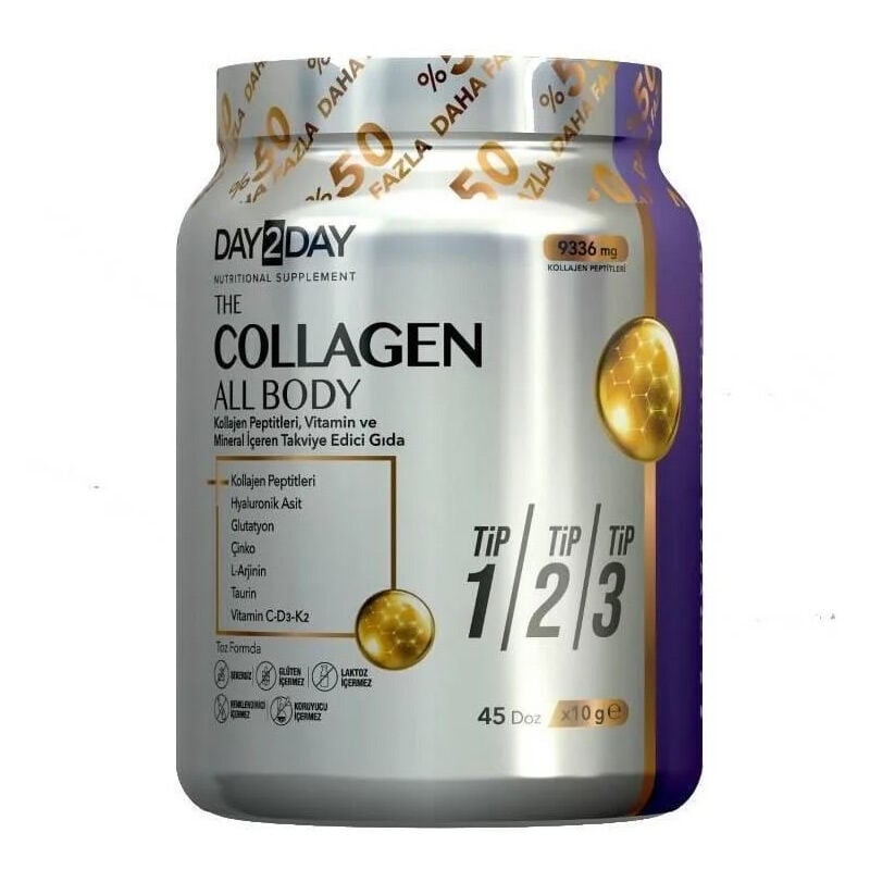 Day2Day The Collagen All Body Takviye Edici Gıda 450 gr (10gr x 45 )