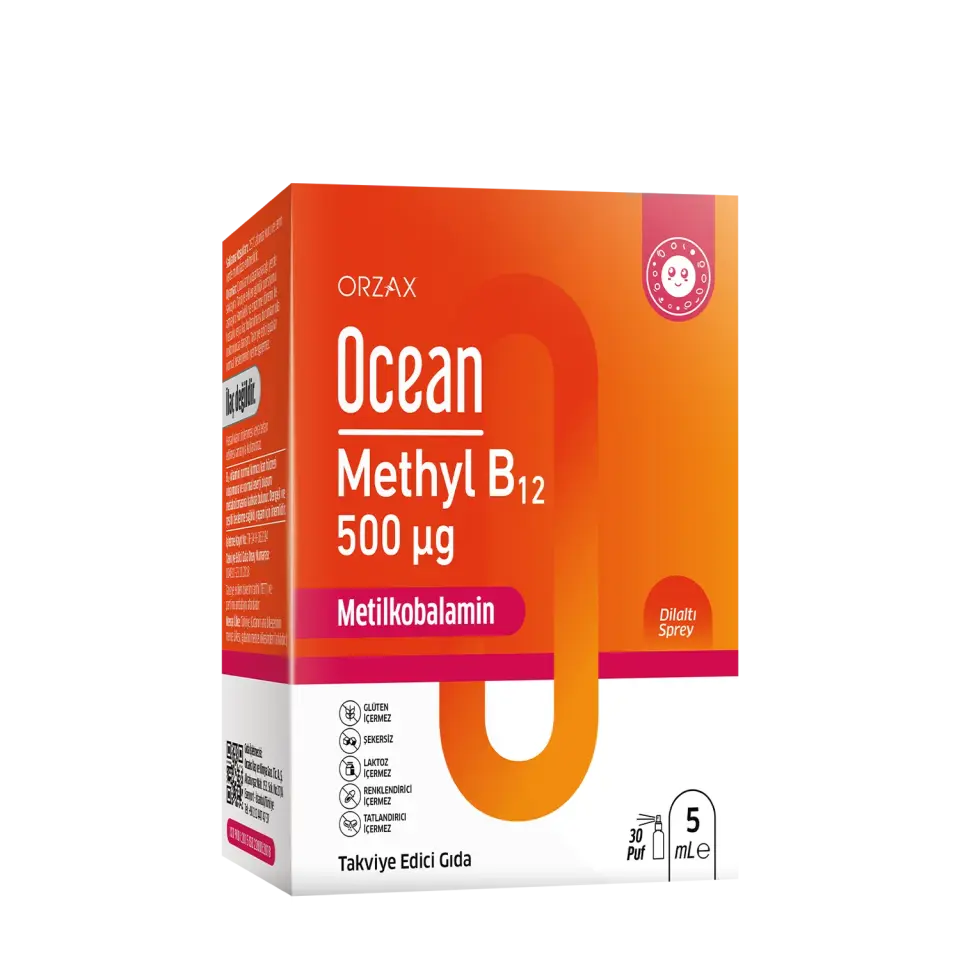 Orzax Ocean Methyl B12 Dilaltı Sprey 5 ml - 30 Doz