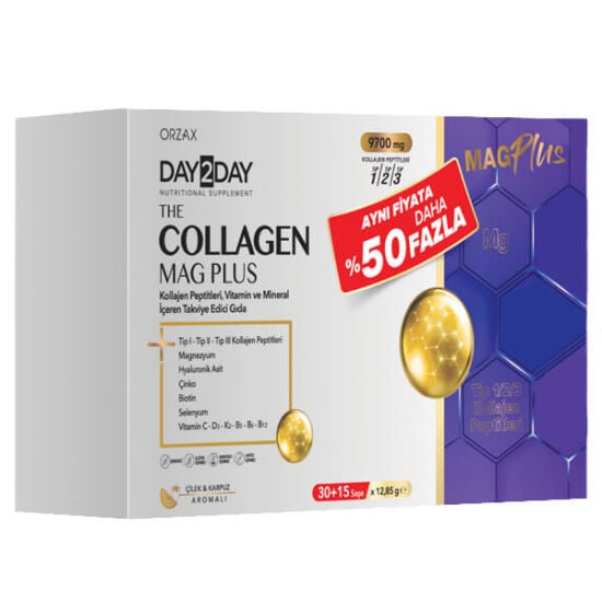 Day2day The Collagen Mag Plus 45 Saşe - %50 Daha Fazla