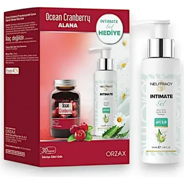 Orzax Ocean Cranberry Alana Intımate Gel Hediye