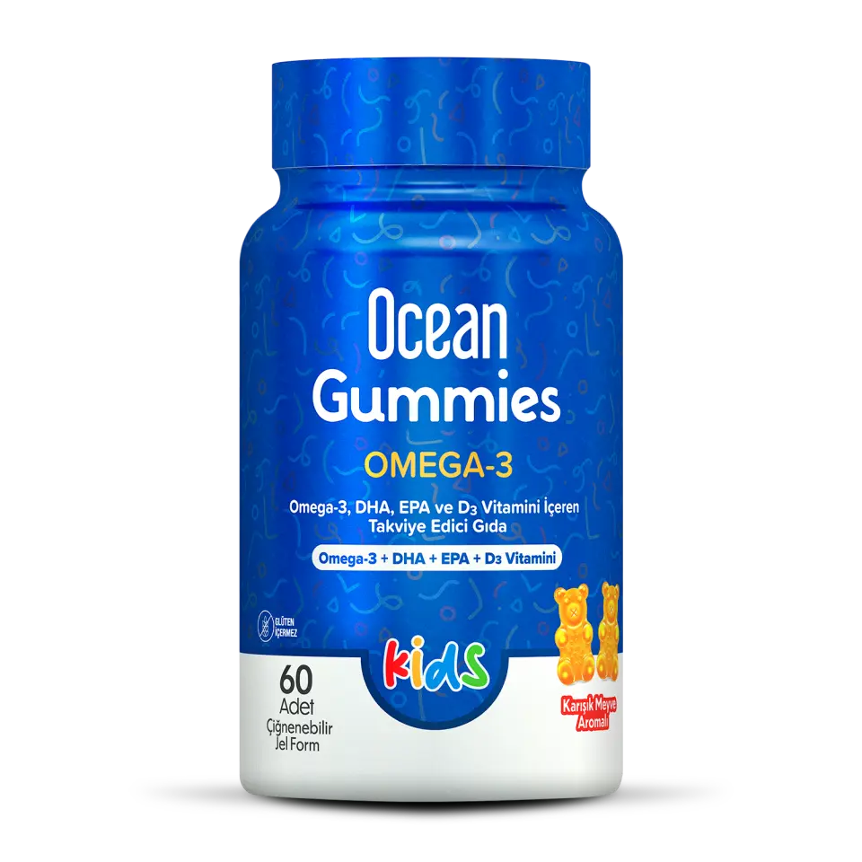 Orzax Ocean Gummies Omega-3 Kids 60 Adet Çiğnenebilir Jel Form