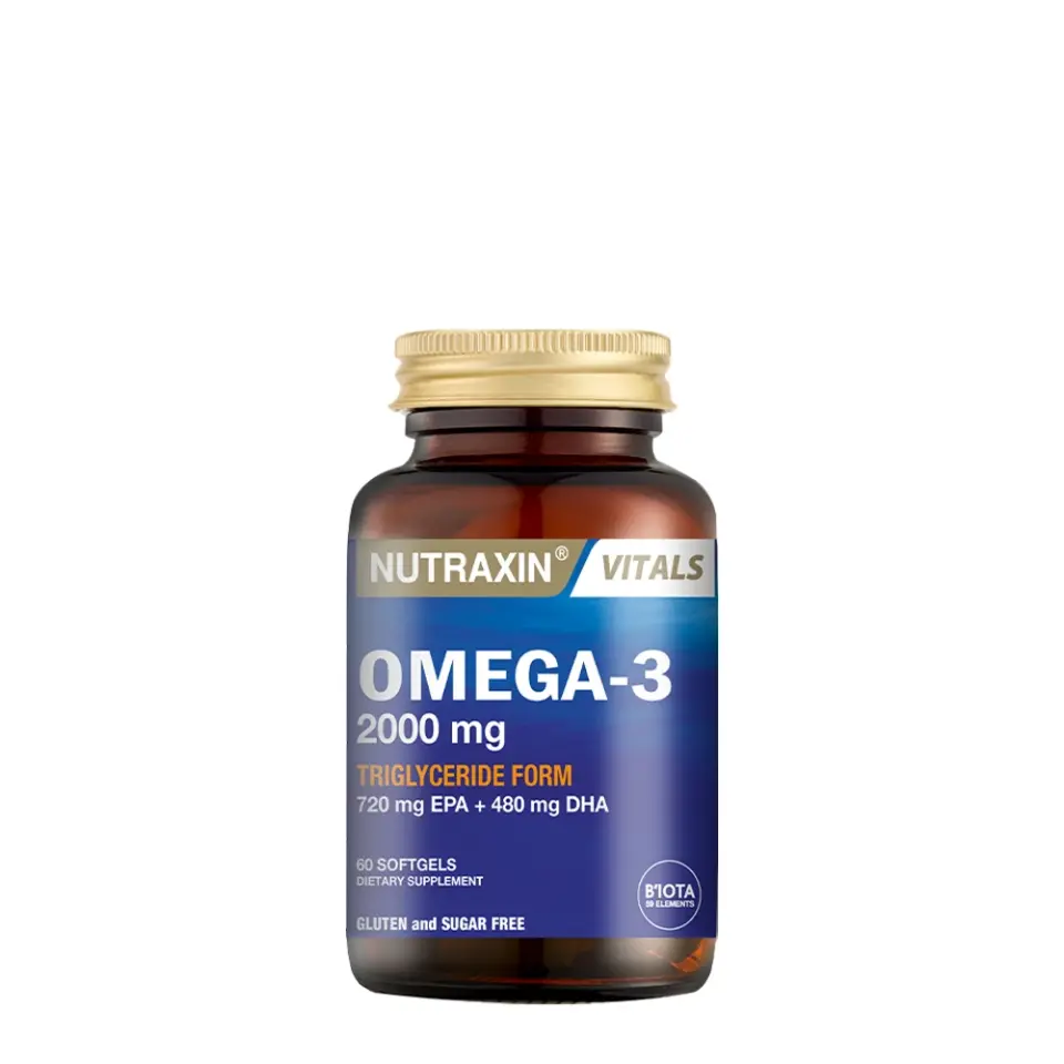 Nutraxin Omega 3 Balık Yağı 2000 mg 60 SoftGel