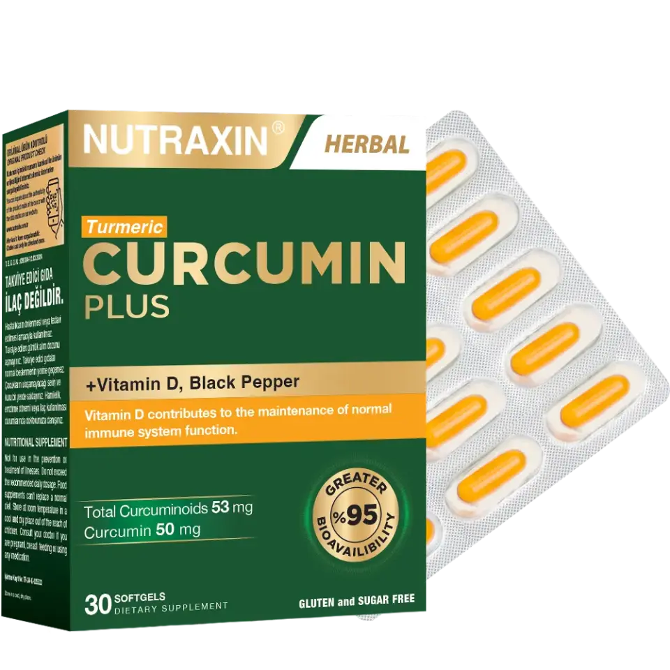 Nutraxin Curcumin Plus 30 Yumuşak Kapsül