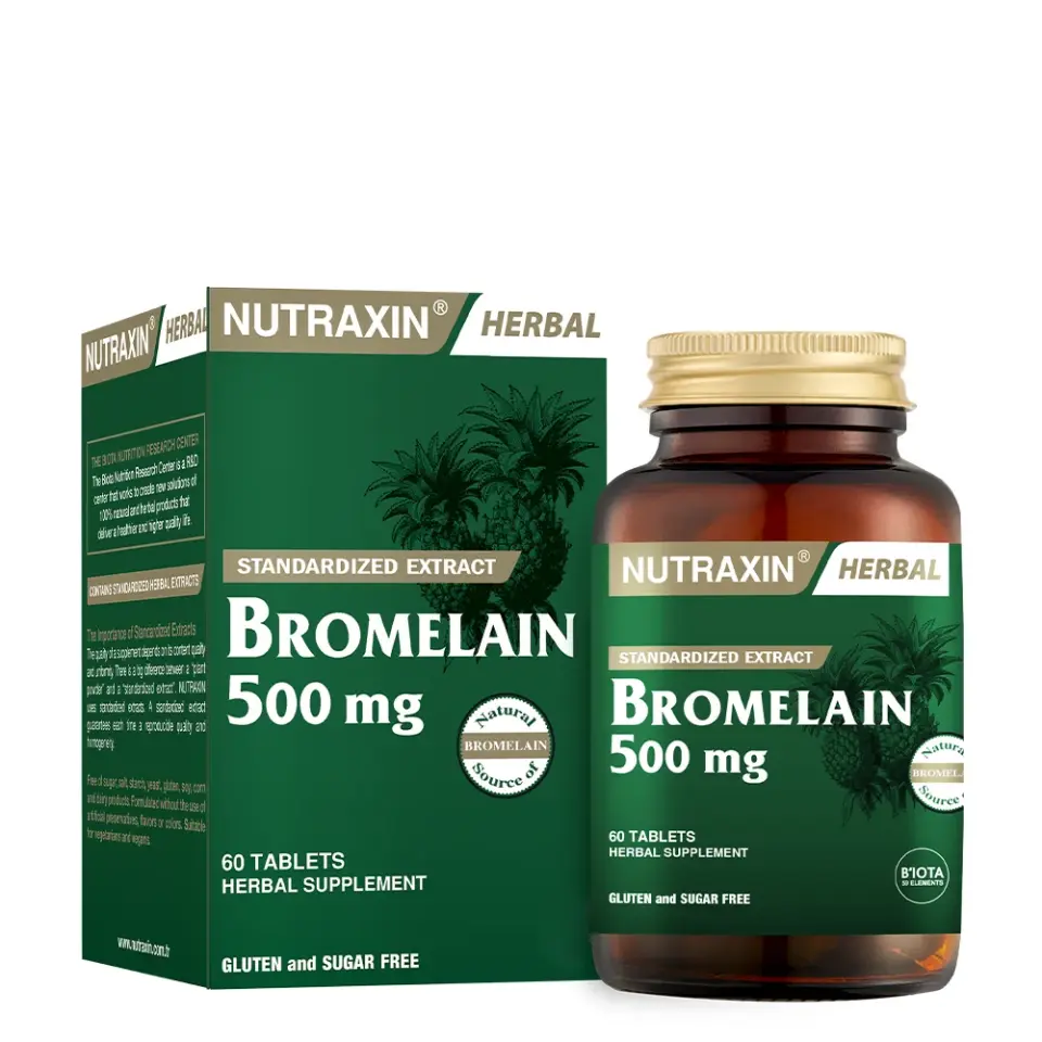 Nutraxin Bromelain 500mg 60 Tablet
