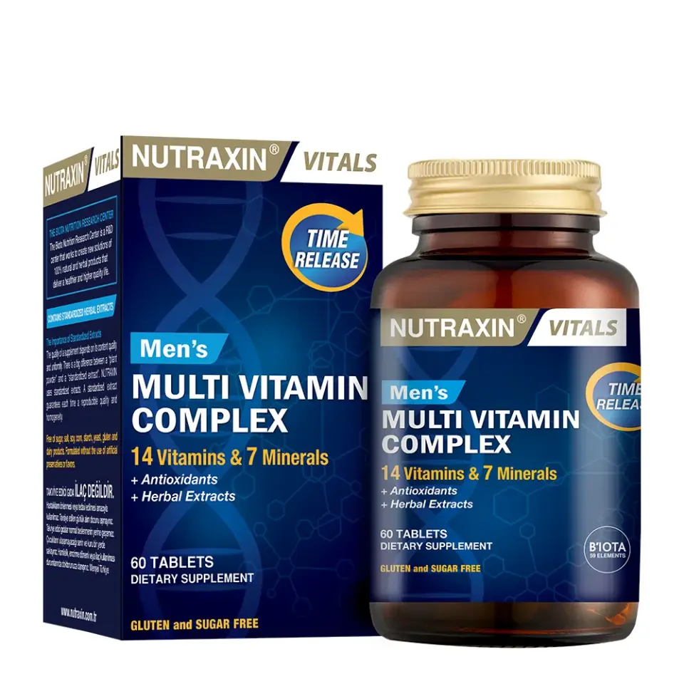 Nutraxin Mens Multi Vitamin Complex 60 Tablets