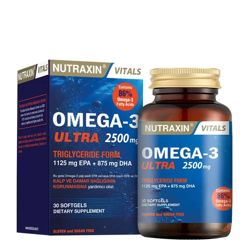 Nutraxin Omega-3 Ultra 2500 mg 30 Yumuşak Kapsül