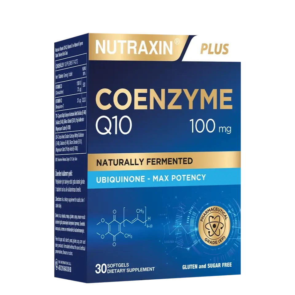 Nutraxin Koenzim-10 CoQ-10 30 Yumuşak Kapsül