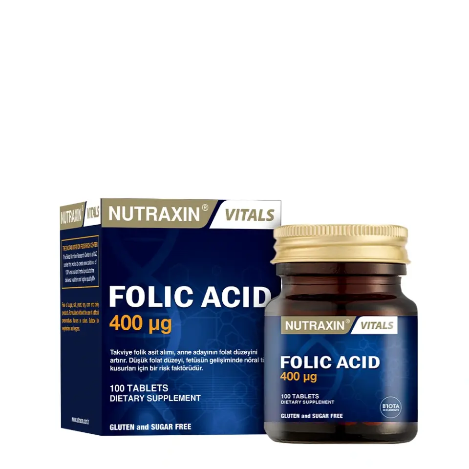 Nutraxin Folic Acid 100 Tablet