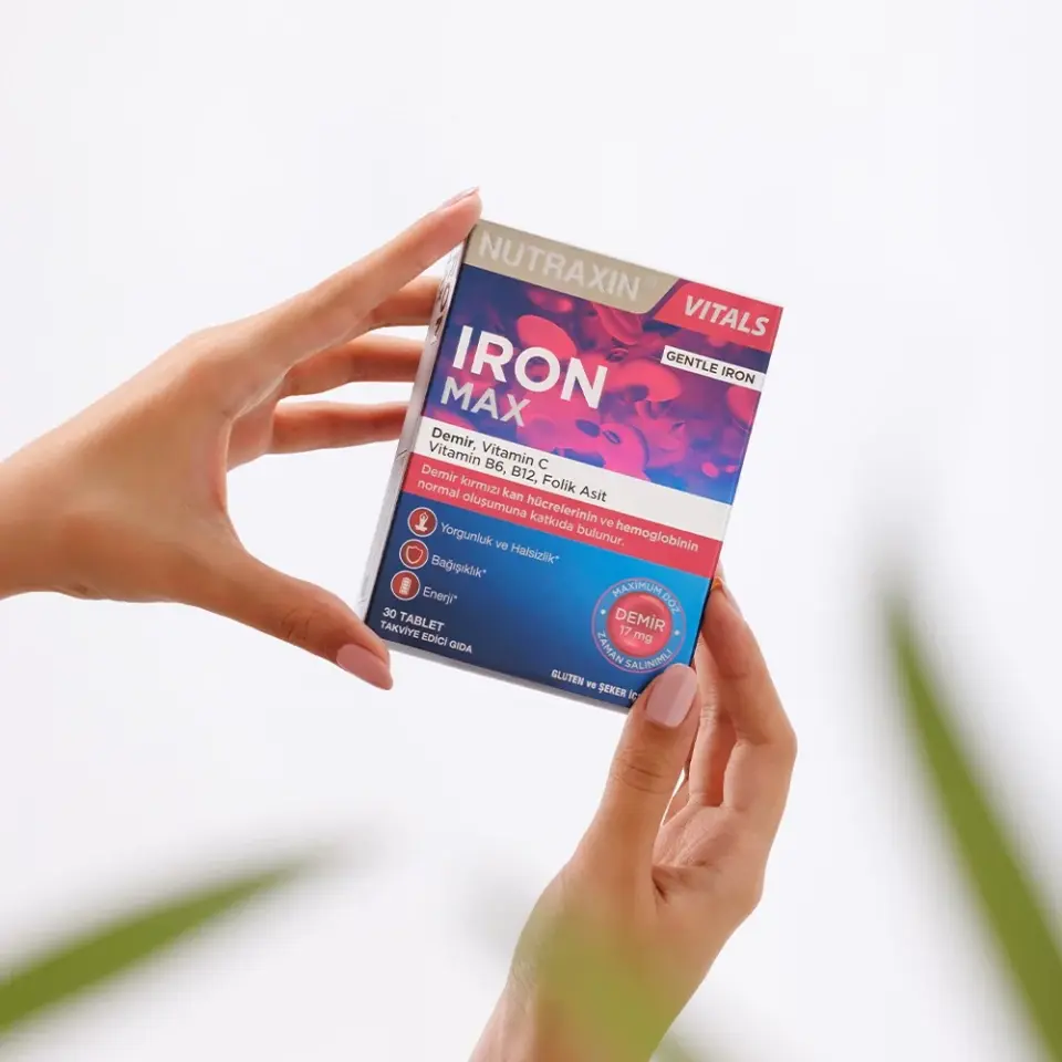 Nutraxin Iron Max Takviye Edici Gıda 30 Tablet