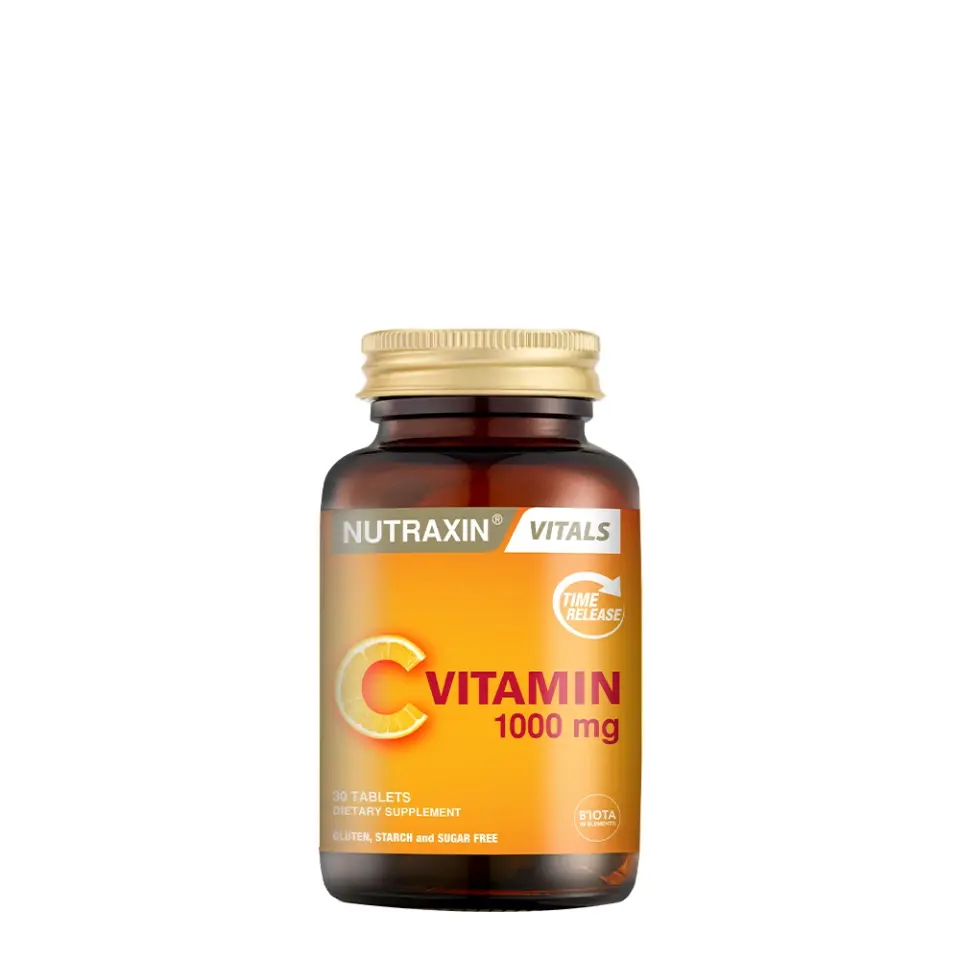 Nutraxin Vitamin C 1000 mg Takviye Edici Gıda 30 Tablet