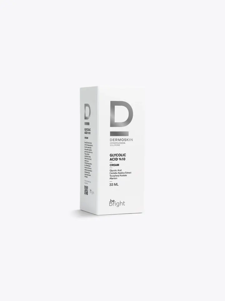 Dermoskin Be Bright Glikolik Asit %10 Krem Kırışıklık ve Leke Karşıtı 33 ML
