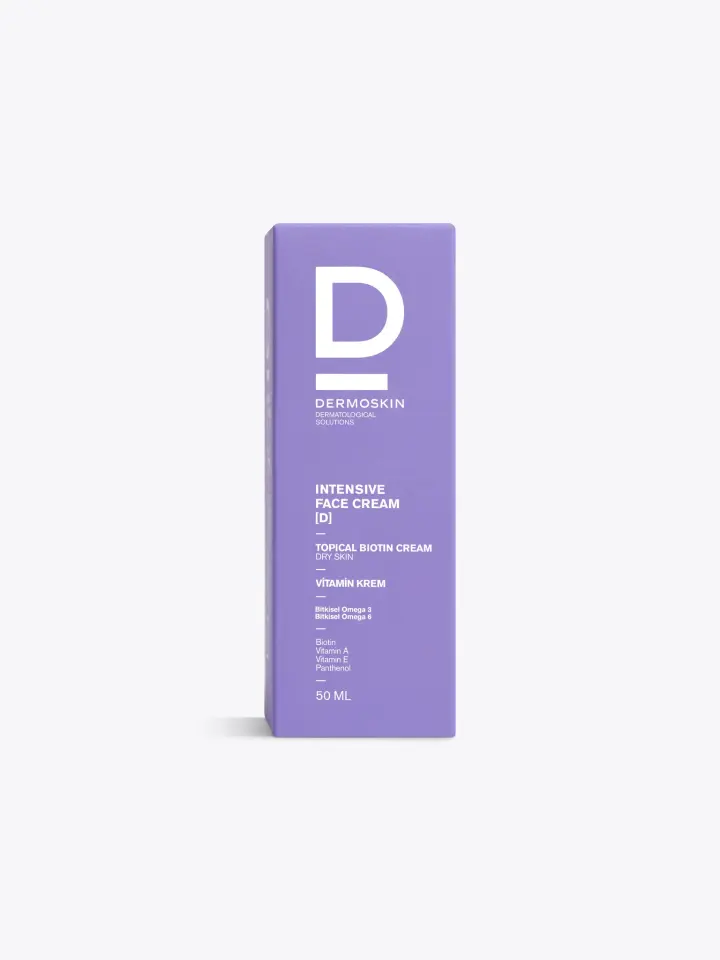 Dermoskin Intensive Face Cream Topical Biotin Cream  Yoğun Nemlendirci Krem [D] Kuru Ciltler için 50 ML