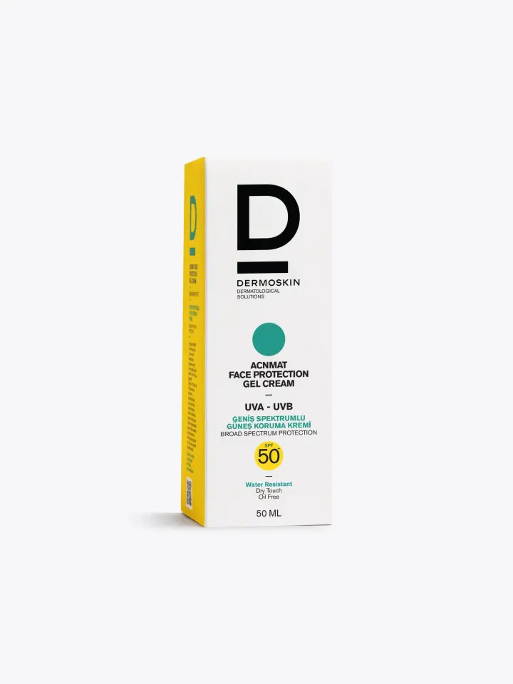Dermoskin Acne Mat Yağlı ve Akneli Ciltler İçin Geniş Spektrumlu Güneş Koruma Kremi 50 ML Spf50+