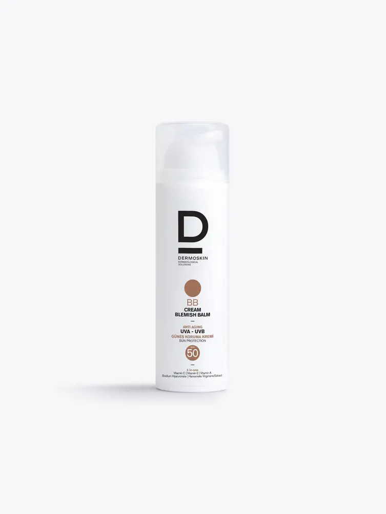 Dermoskin Spf50 BB Cream 50 mlSPF 50+ UVA - UVB Anti Aging Güneş Koruma Kremi  BB Krem Güneş Koruma SPF 50+ 50 ML