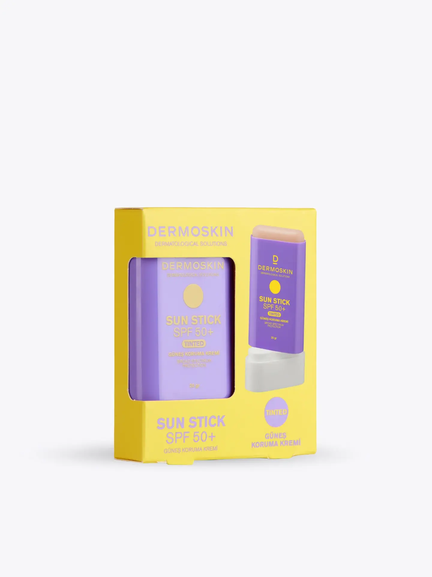 Dermoskin SPF 50+ | UVA - UVB | Tinted Sun Renkli Stick Güneş Koruma Kremi