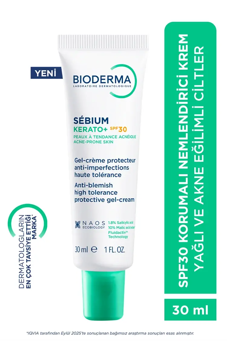 Bioderma Sebium Kerato+ Spf30 Renkli Güneş Kremi 30 ml