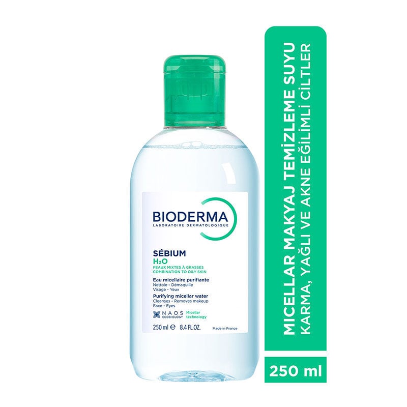 Bioderma Sebium H2O Yüz ve Makyaj Temizleme Suyu 250 ml
