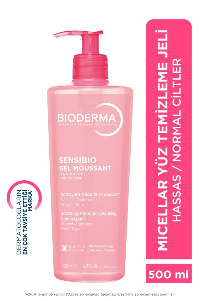 Bioderma Sensibio Foaming Cilt Temizleme Jeli 500 ml