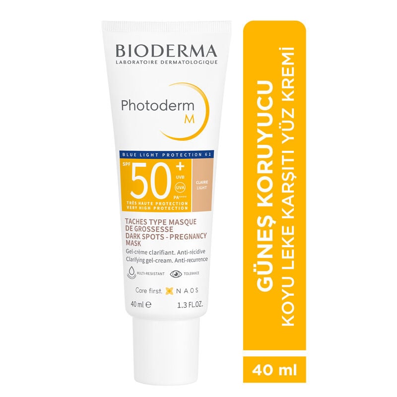 Bioderma Photoderm M SPF50+ Light Leke ve Mavi Işığa Karşı Yüksek Koruma Güneş Kremi 40 ml
