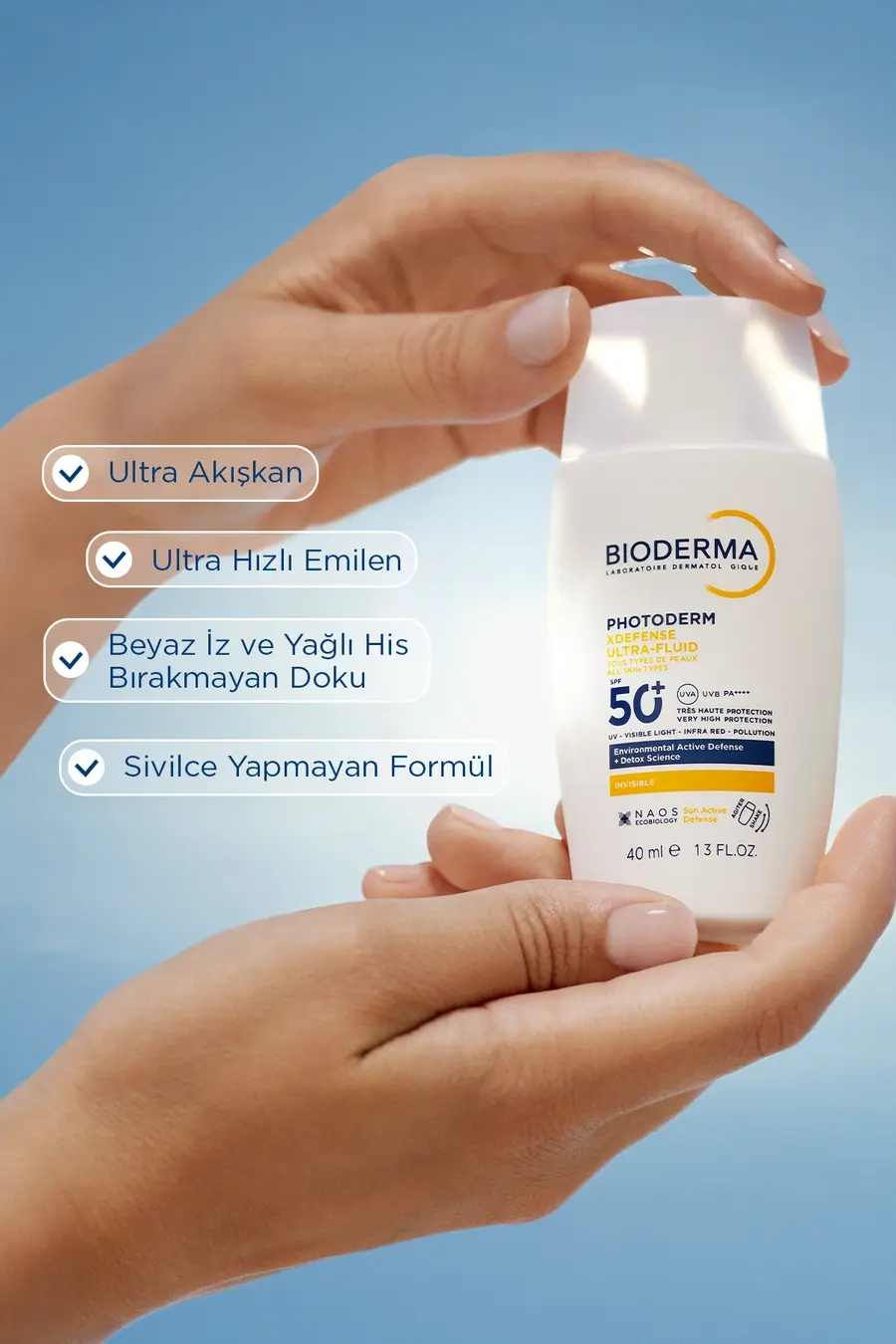 Bioderma Photoderm XDefense SPF50+ Tüm Ciltler Güneş Kremi Renksiz 40 ML