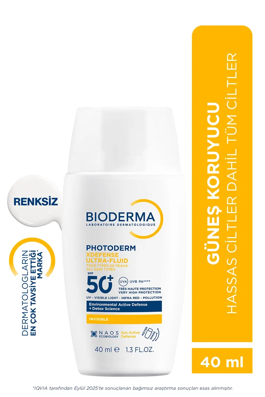 Bioderma Photoderm XDefense SPF50+ Tüm Ciltler Güneş Kremi Renksiz 40 ML
