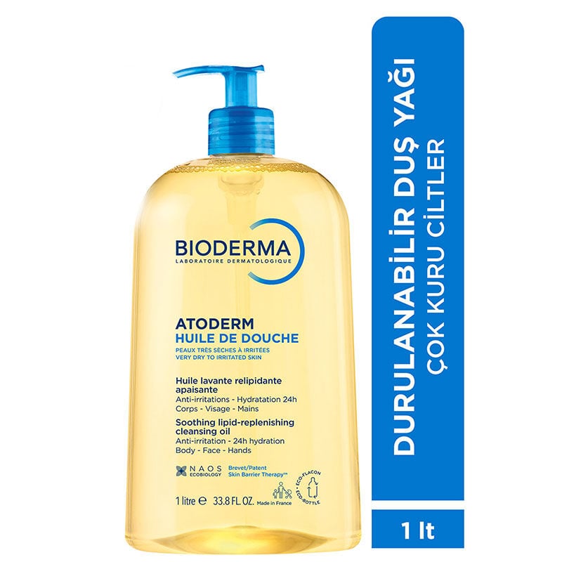 Bioderma Atoderm Shower Oil Çok Kuru Ciltler için Nemlendirici Besleyici Duş Yağı 500 ml