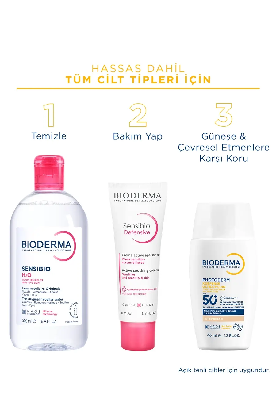 Bioderma Photoderm XDefense Spf50+ Tüm Cilt Tipleri İçin Renkli Güneş Kremi 40 ml - Very Light