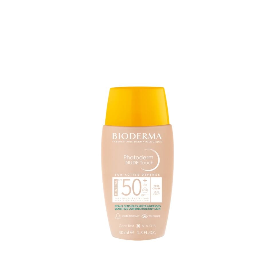 Bioderma Photoderm Nude Touch SPF50+ Very Light Karma Yağlı Cilt-Kapatıcı Güneş Kremi 40ml
