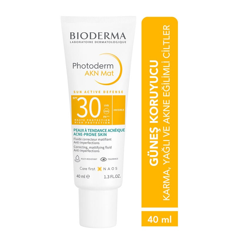 Bioderma Photoderm AKN Mat Yağlı Akne Eğilimli Sivilce Karşıtı Güneş Kremi 40 ml