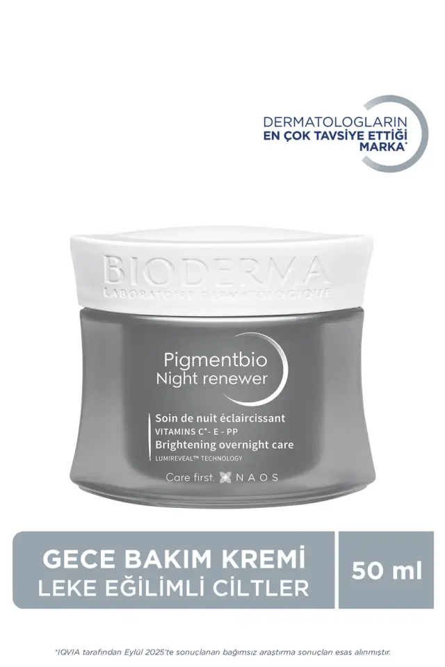 Bioderma Pigmentbio Night Renewer Leke Karşıtı Cilt Tonu Eşitleyici Gece Kremi 50 ml