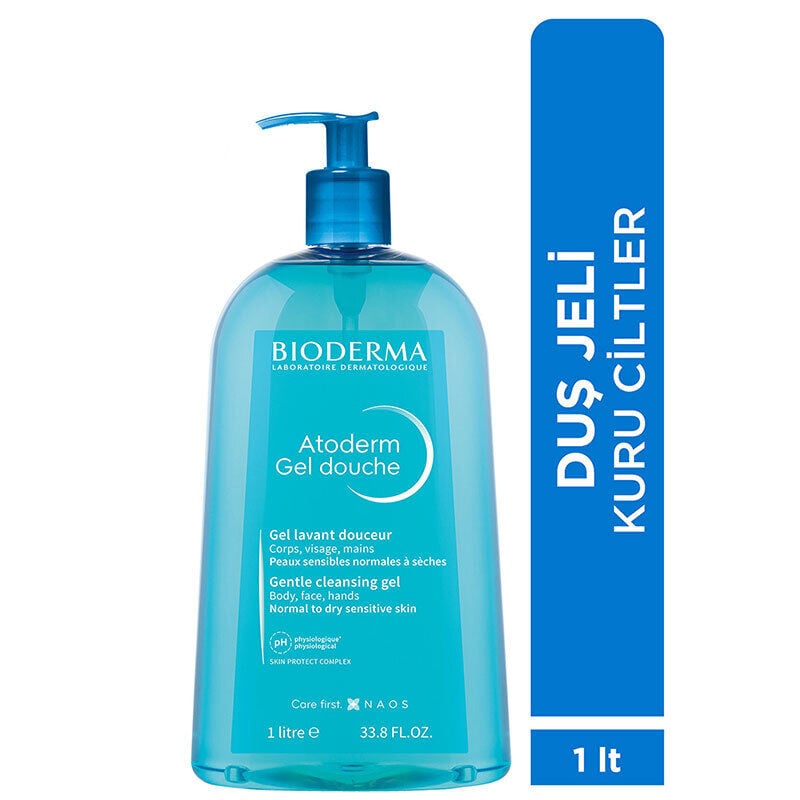 Bioderma Atoderm Shower Gel Kuru Ciltler için Nemlendirici Duş Jeli Çocuk, Yetişkin 1 Lt