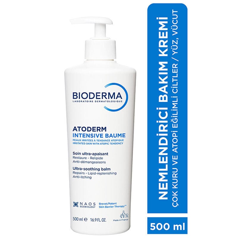Bioderma Atoderm Intensive Balm Çok Kuru, Atopi Eğilimli Cilt Yoğun Nemlendirici Krem 500 ml