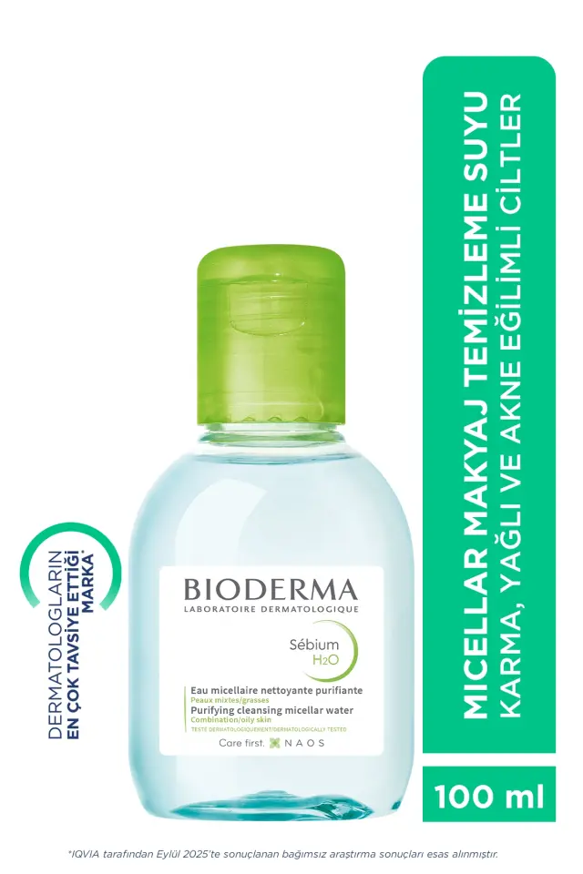 Bioderma Sebium H2O Karma ve Yağlı Ciltler için Micellar Makyaj Temizleme Suyu 100 ml