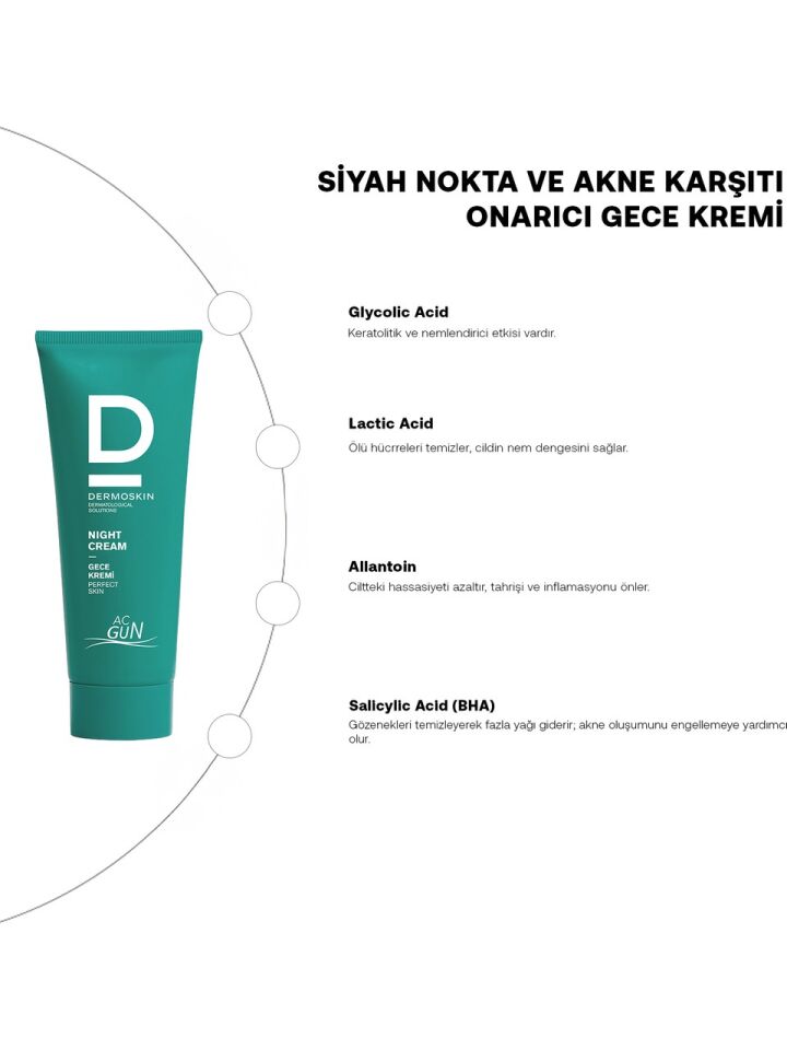 Acgun Yağlı ve Akneli Ciltler İçin Gece Kremi 30 ML