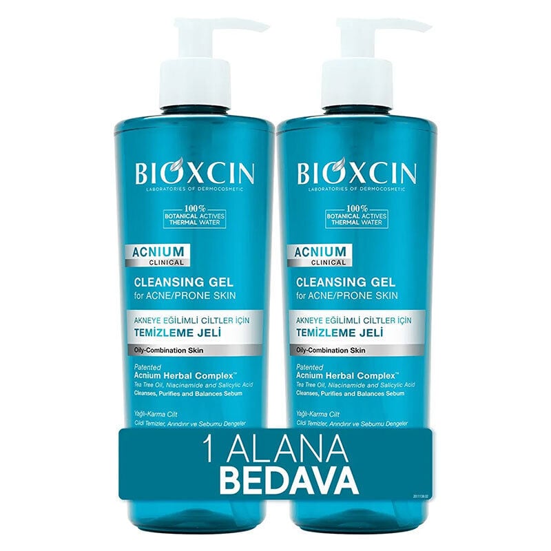 Bioxcin Acnium Sebum Dengeleyici Yüz Yıkama Jeli 1 ALANA 1 BEDAVA