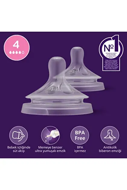 Philips Avent Natural Response biberon emzik 4 numara biberon ucu