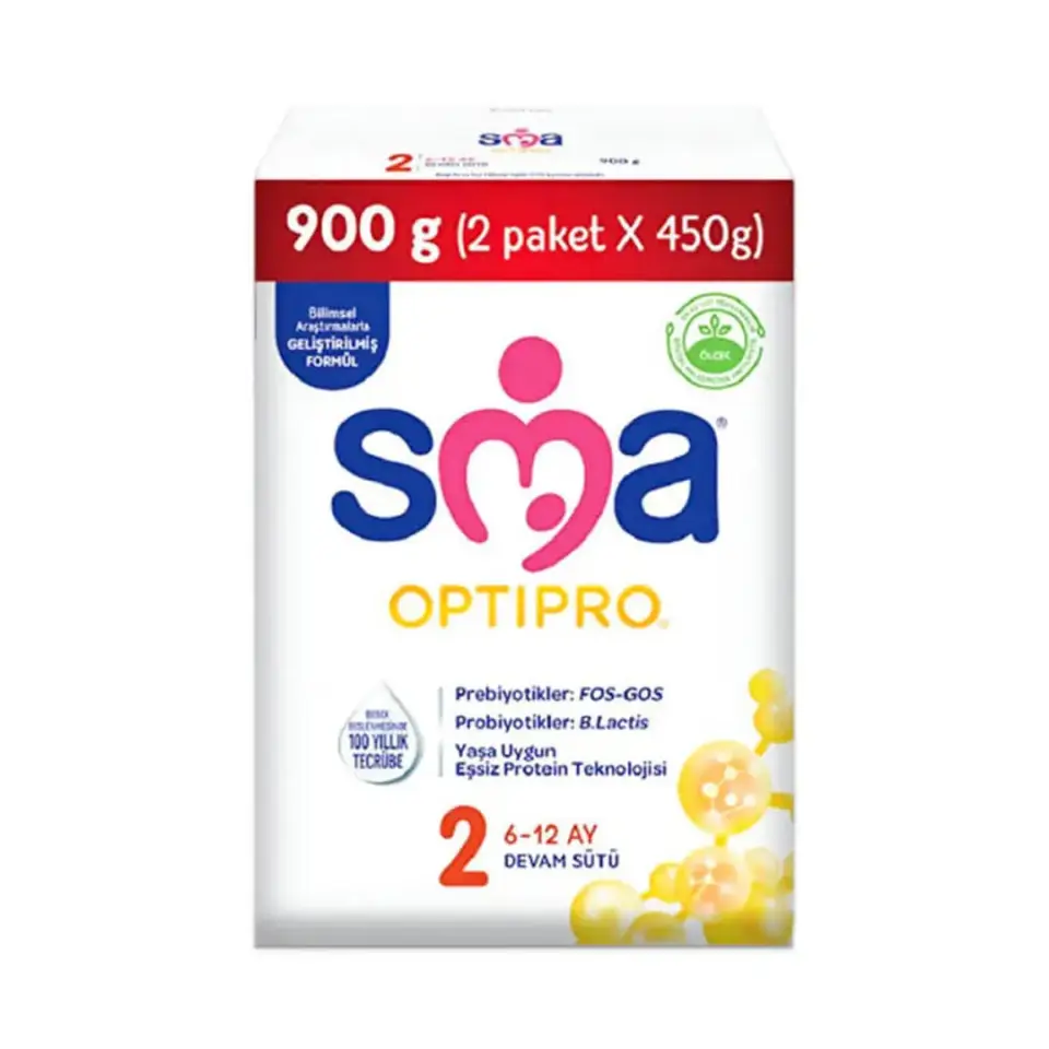 SMA Optipro 2 Devam Sütü 900 gr (2x450g)