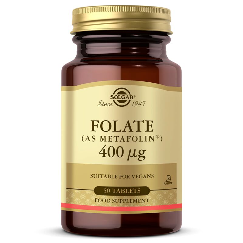 Solgar Folate (Metafolin) 400 mcg 50 Tablet