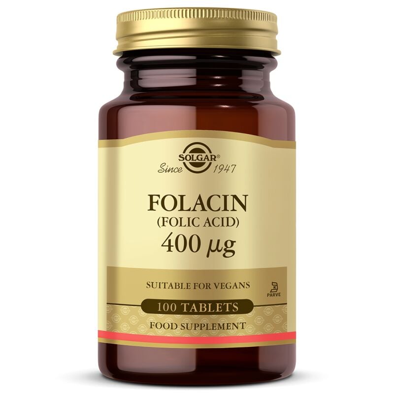 Solgar Folic Acid (Folacin) 400 mcg 100 Tablet