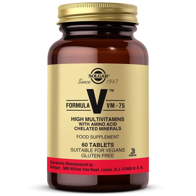 SOLGAR VM 75 MULTIVITAMIN MINERAL 60 TABLET