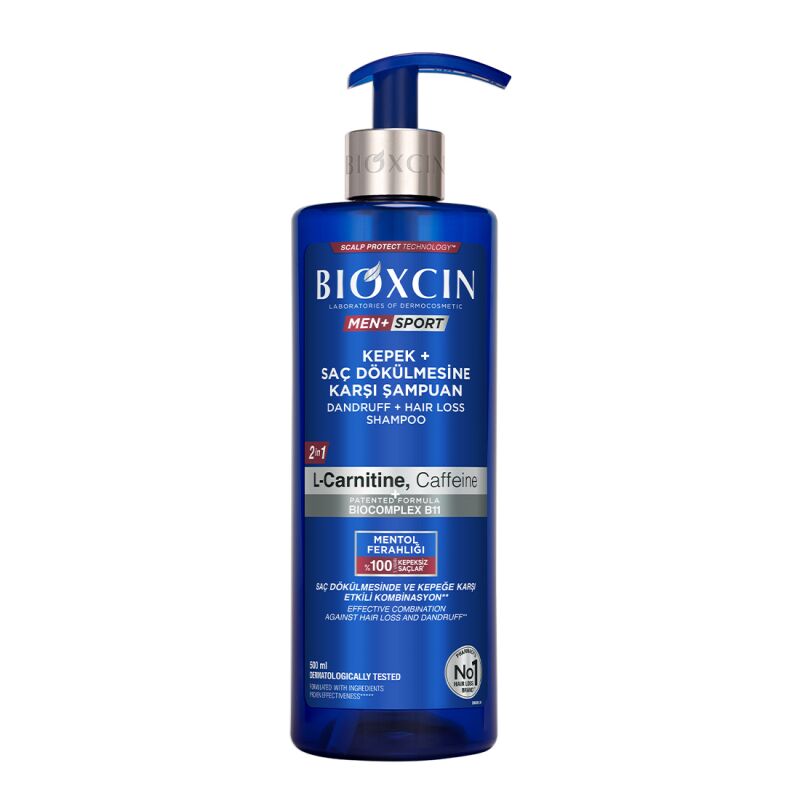 Bioxcin Men Sport Kepek ve Saç Dökülmesine Karşı Şampuan 500 ml