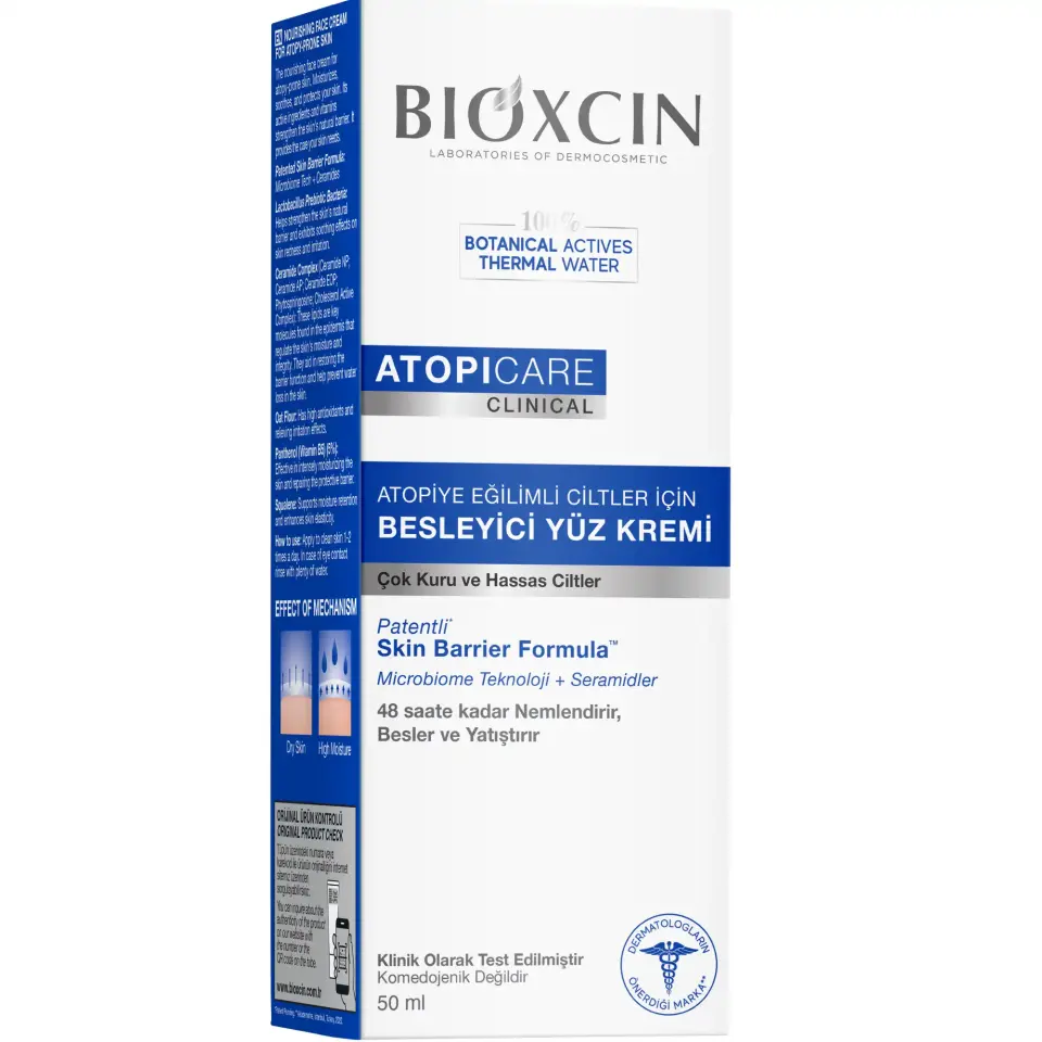 BIOXCIN ATOPICARE BESLEYICI YUZ KREMI 50 ML