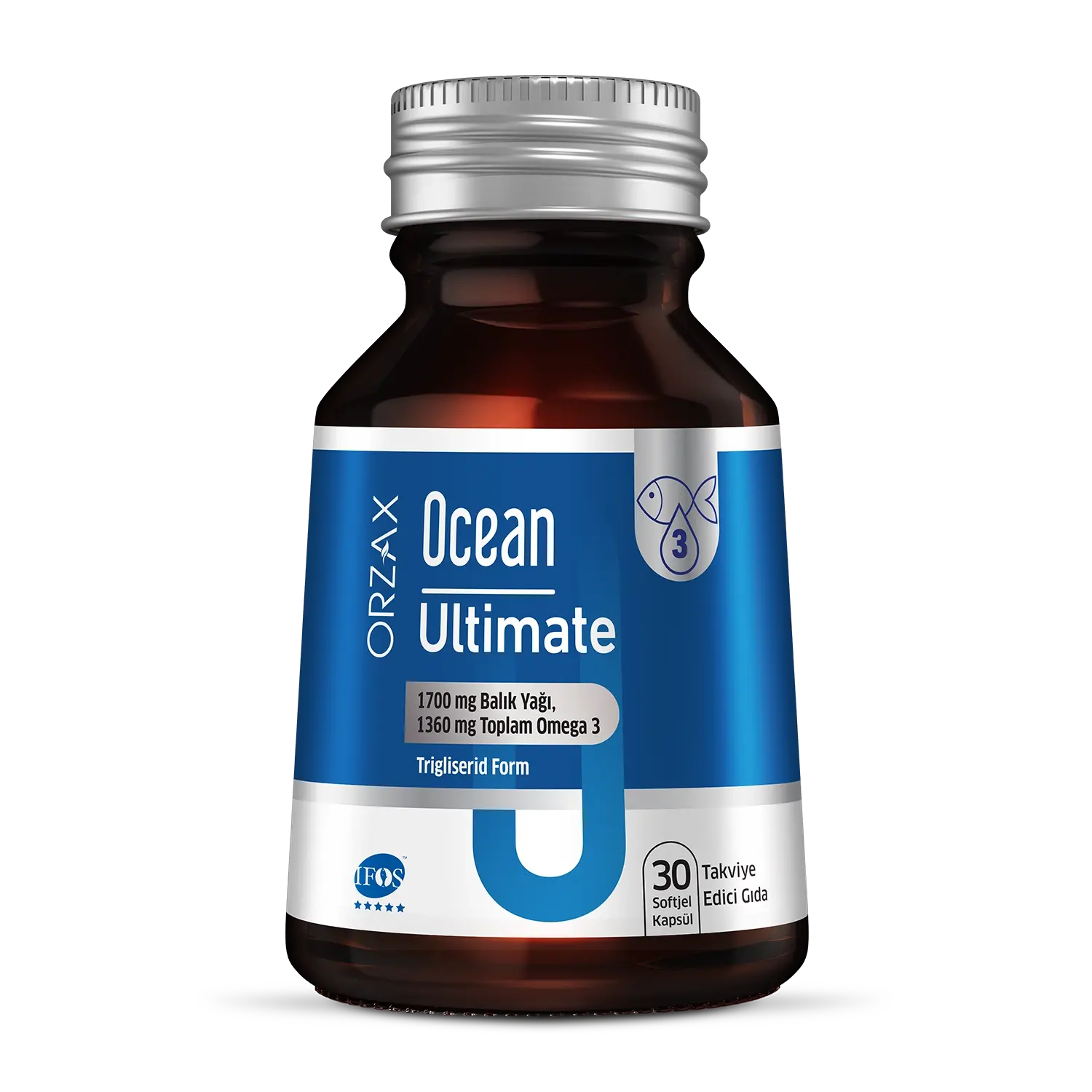 Orzax Ocean Ultimate Balık Yağı 1700 mg 30 Softjel Kapsül