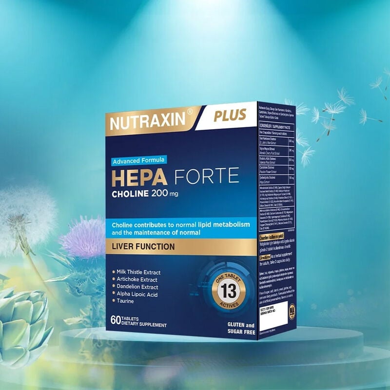 Nutraxin Hepa Forte Kolin 200 mg 60 Tablet