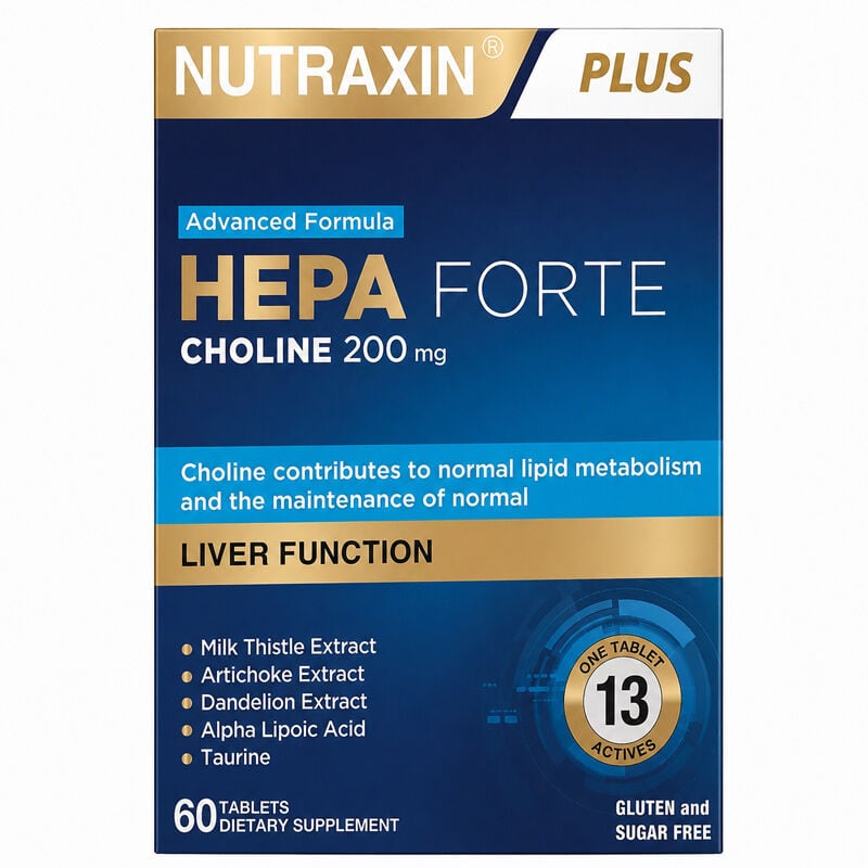 Nutraxin Hepa Forte Kolin 200 mg 60 Tablet